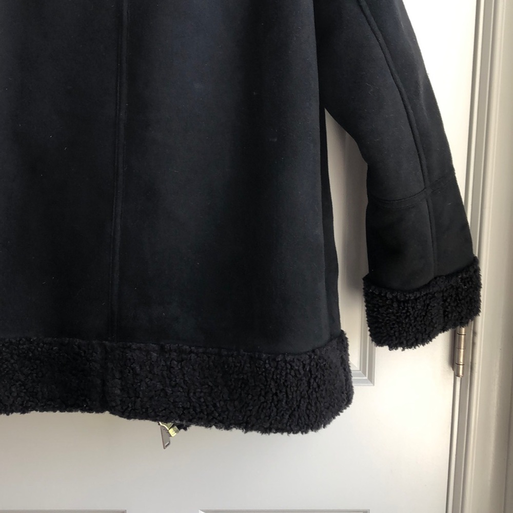 Gap Women’s Sherpa Faux-Suede Biker Jacket - Picture 6 of 9